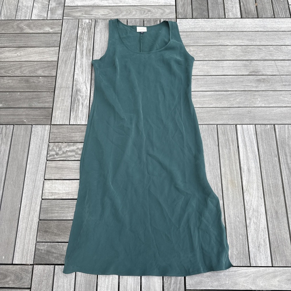 Universal Thread Sleeveless Casual Dress Side Slit Teal Green XL Wedding Guest